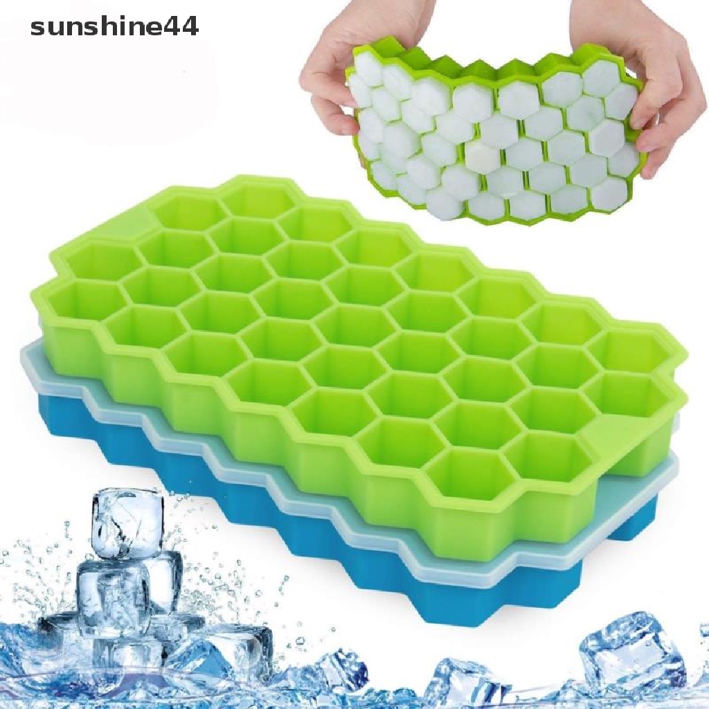 Sunshine Cetakan Es Batu Bentuk Sarang Lebah Bahan Silikon Reusable Removable