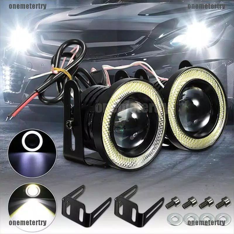 LED foglamp angel eyes 89mm