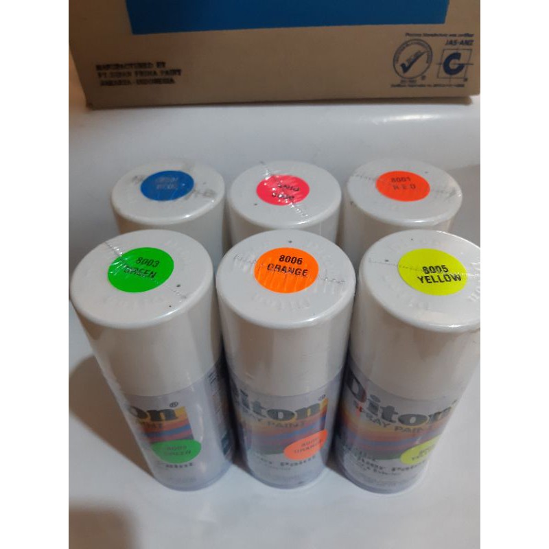 PILOX PYLOX CAT SEMPROT DITON FLUORESCENT/STABILO KUNING/ HIJAU/PINK/ORANGE/MERAH/BIRU  150CC