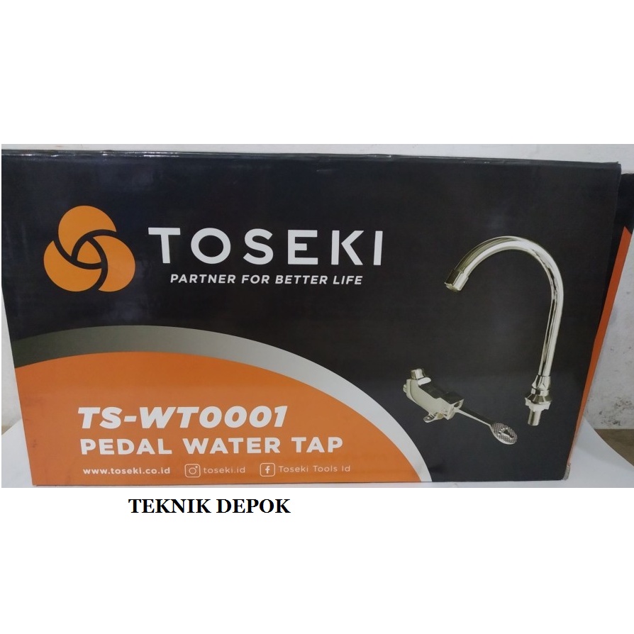Pedal Tap Water TS-WT0001 Keran Wastafel Kran Cuci Tangan Toseki Kran Injak Westafel Keran Angsa Inj