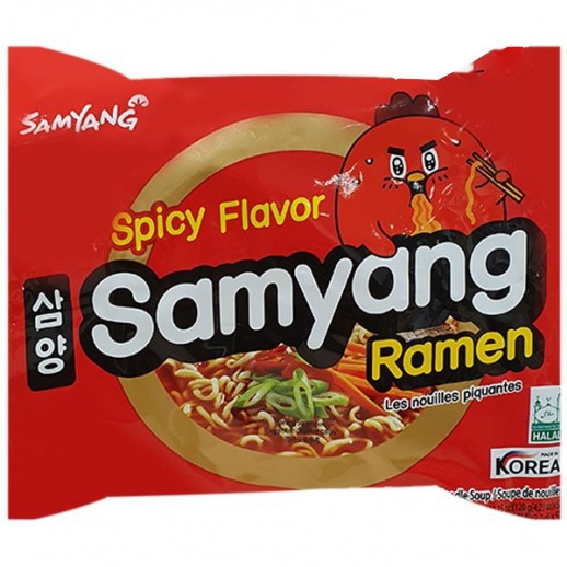 

impor-mie- samyang spicy flavor kuah ramen original halal mie pedas mi korea -mie-impor.