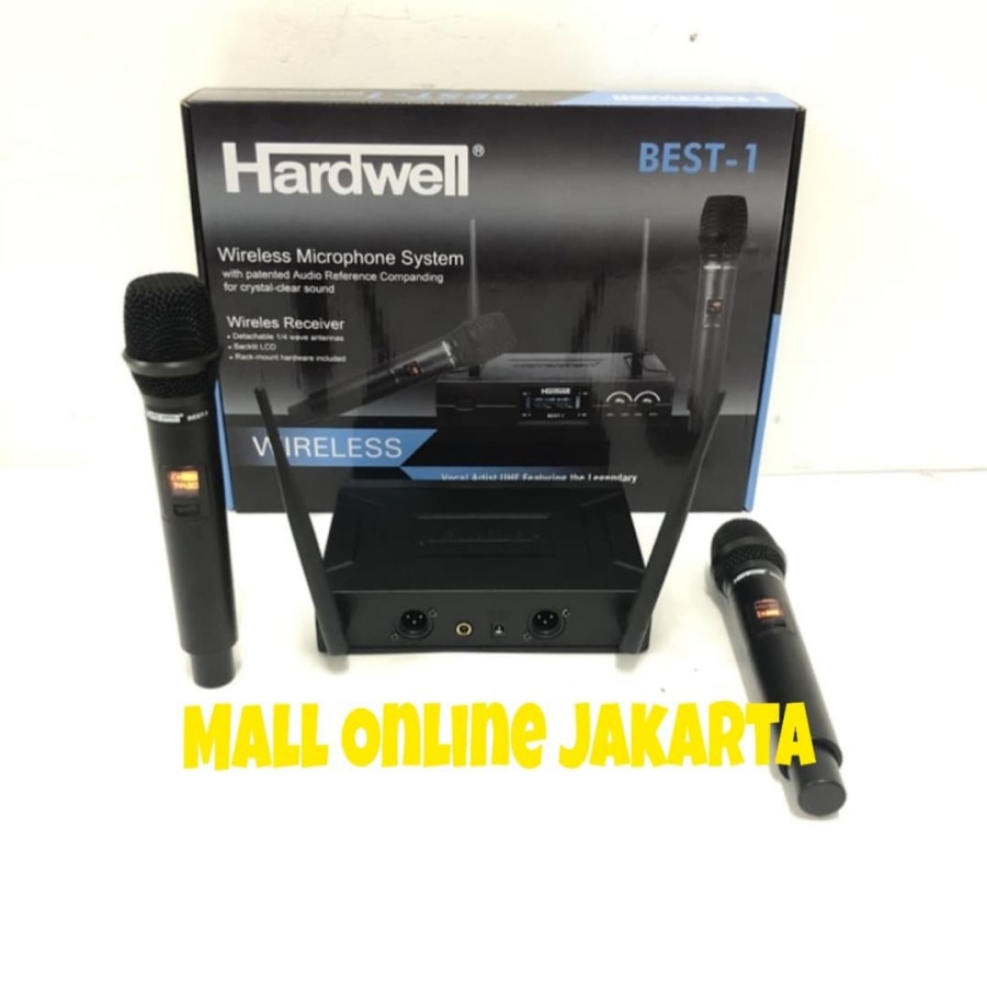 Mic wireless HARDWELL BEST1 Original Microphone BEST 1 handheld pegang