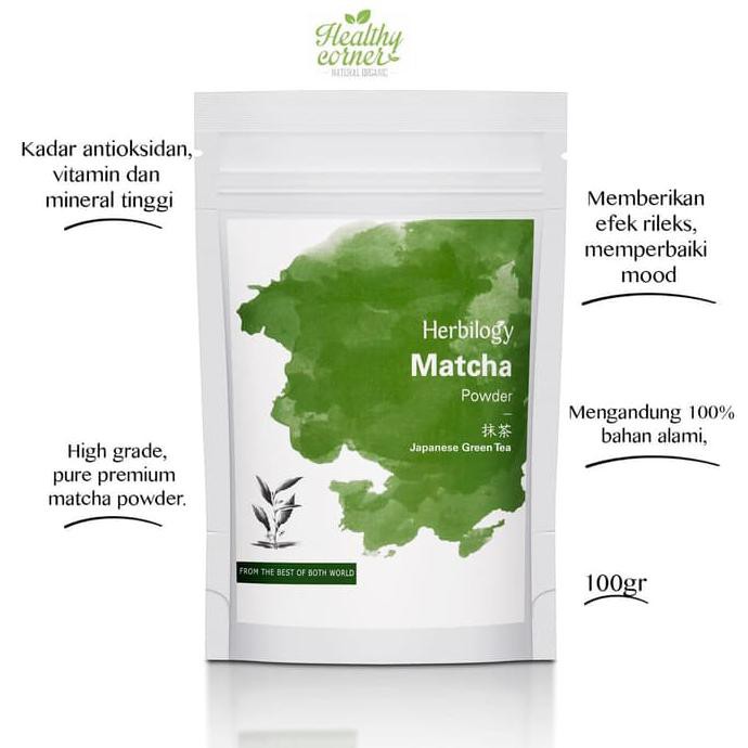 

Herbilogy - Matcha Powder Japanese Green Tea ( Teh Hijau Bubuk ) 100 g FREE ONGKIR