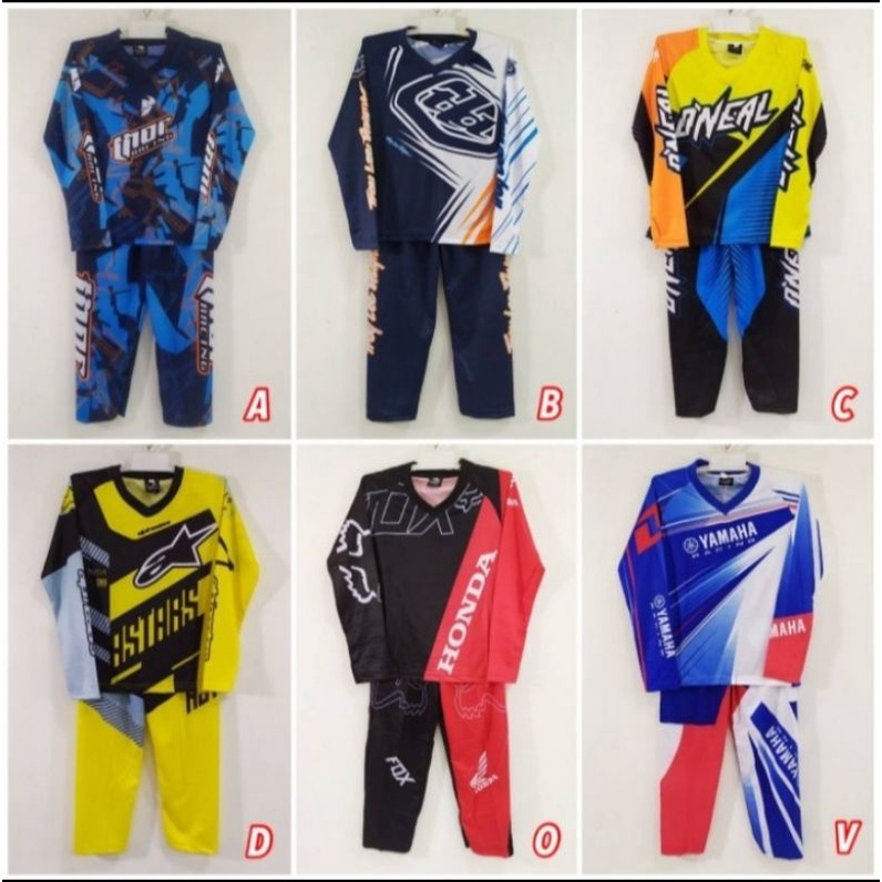 Setelan Jersey Cross anak / Baju Cross Kids