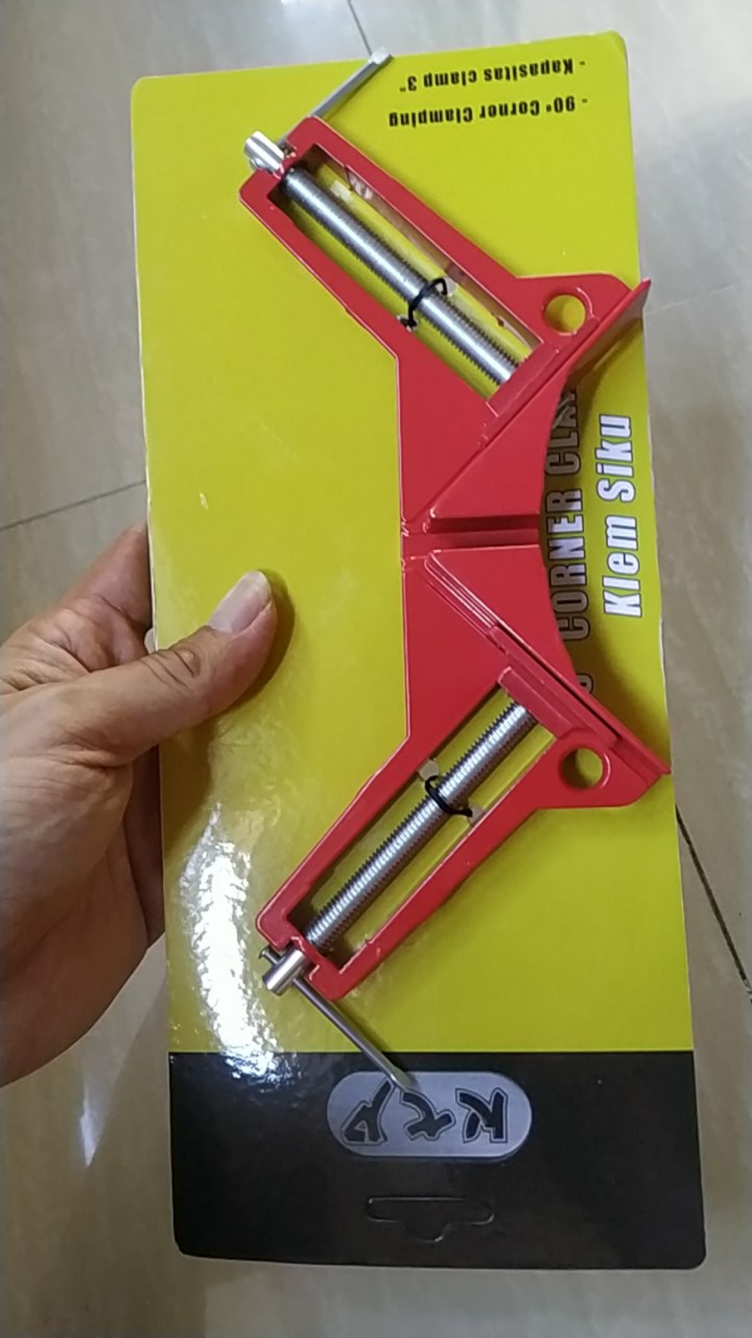 Catok Penyiku Siku Sudut Klem Kayu Pigura 90 Drajat Miter Corner Clamp