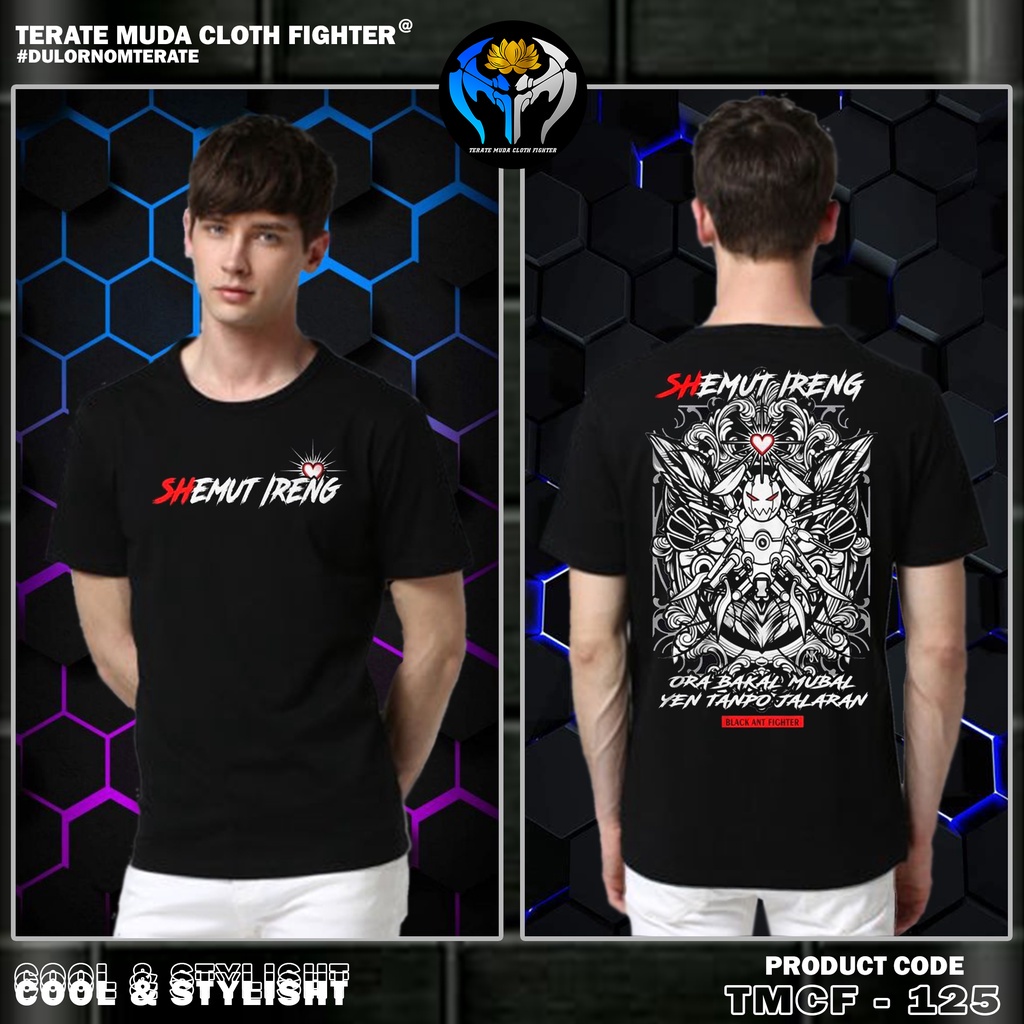 KAOS DISTRO PSHT SEMUT IRENG DESAIN SPESIAL ANAK MUDA KEKINIAN (BISA COD) KODE TMCF - 125