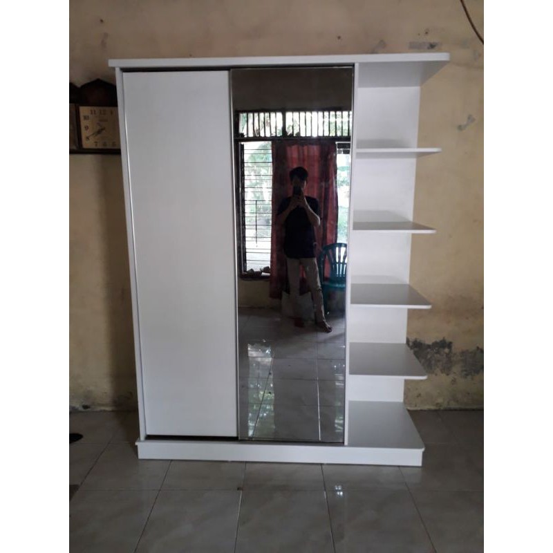 LEMARI PAKAIAN SLIDING/LEMARI BAJU SLEDING DOOR
