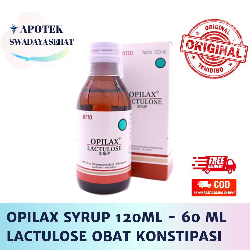 OPILAX SYRUP 120ML Botol Lactulose 60 ML - Obat Sulit BAB Keras Konstipasi Sirup Laktulosa