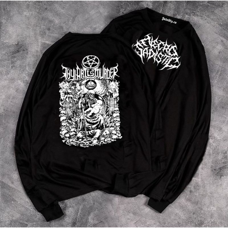 CREWNECK Black MEMPHIS/ CREWNECK HITAM FULL SABLON/ CREWNECK TERMURAH BLACK