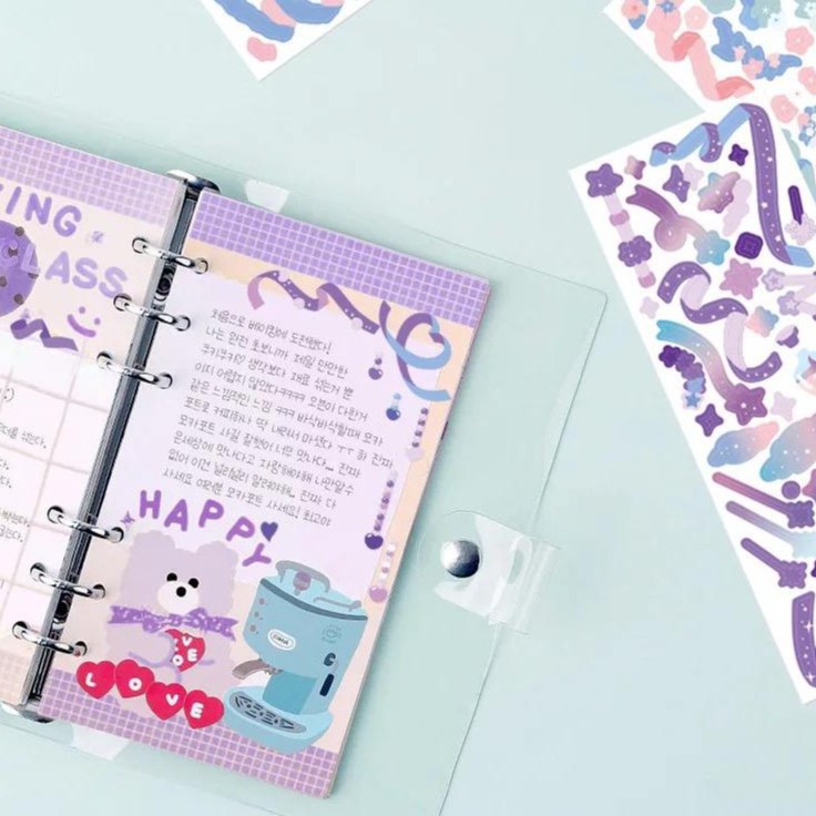 Journaling Ribbon Confetti Deco Sticker / Sticker Dekorasi Photocard-4
