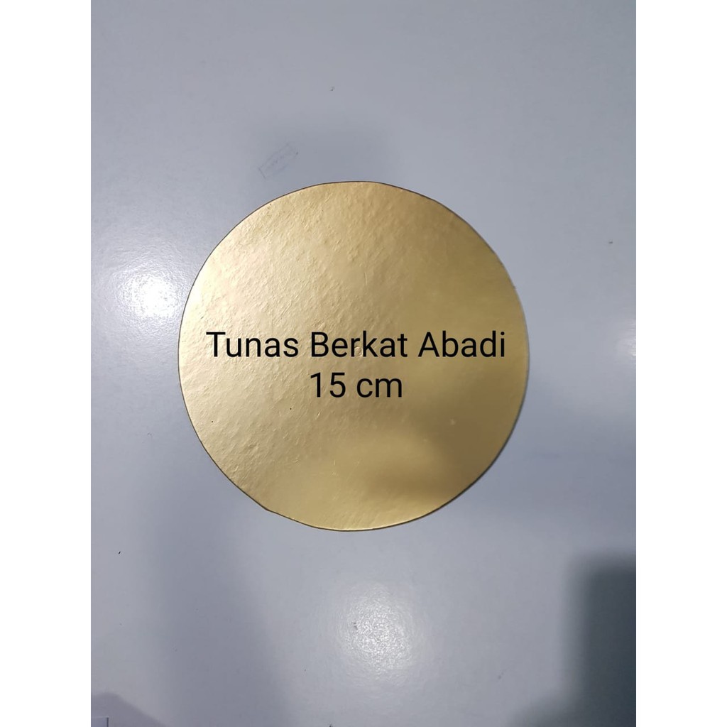 Tatakan kue Gold Bulat 15 cm / Greyboard Bulat Gold 15 cm / Cake Board Gold Bulat 15 cm @25 pcs