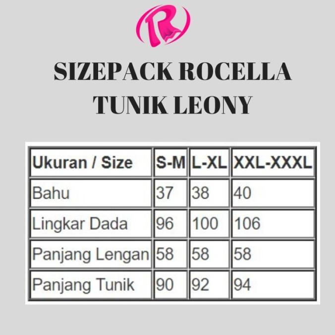 BAJU TUNIK WANITA MUSLIMAH SYARI LENGAN PANJANG - ROCELLA TUNIK LEONY