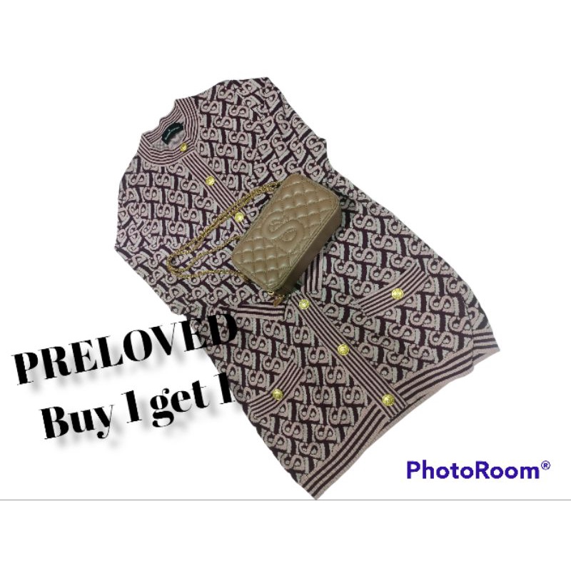 Yura Bag Buttonscarves Warna Mocca PRELOVED