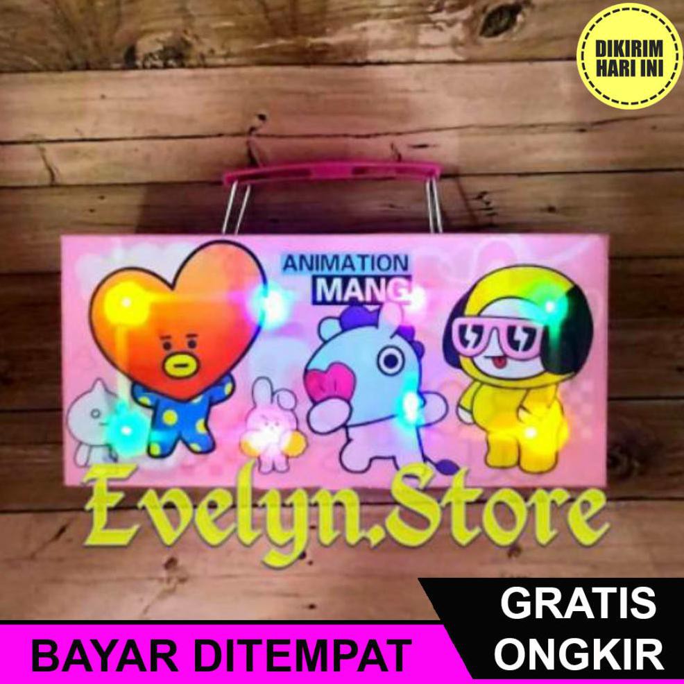 

(BAYAR DITEMPAT) RD2307 TEMPAT PENSIL KODE 3D BTS BT21 LAMPU 3 SUSUN