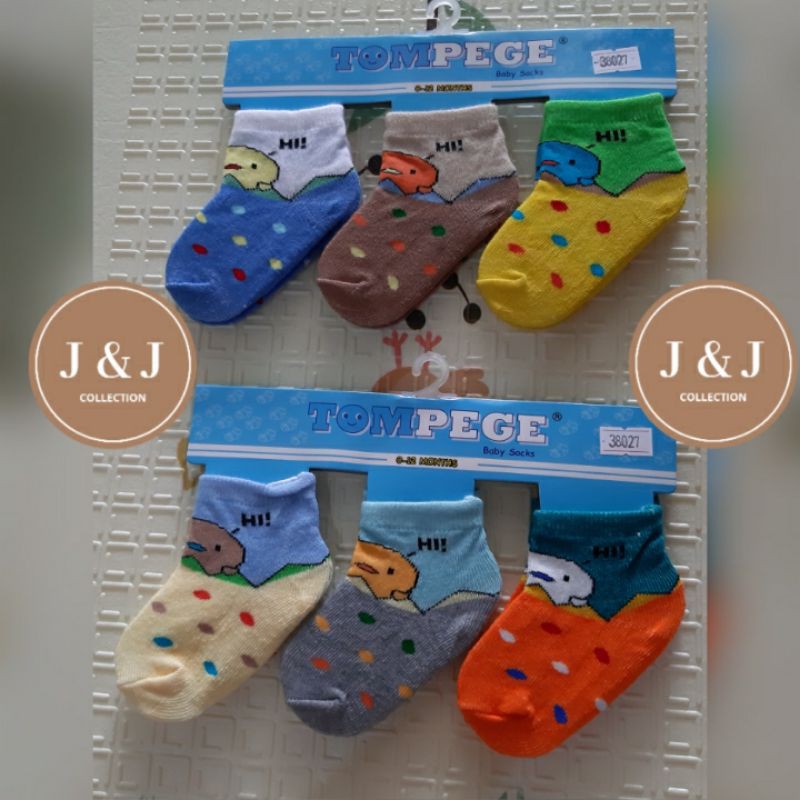 KAOS KAKI BAYI MERK TOMPAGE 1 set (3pcs)