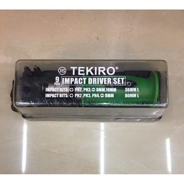 TEKIRO OBENG KETOK SET 9 PCS / TEKIRO MATA IMPACT DRIVER 9 PCS