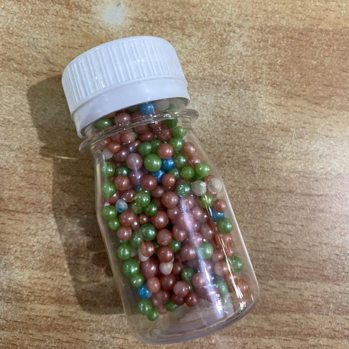 

Pearl sprinkle mix warna (1) isi 20 gram toples / hiasan decoration