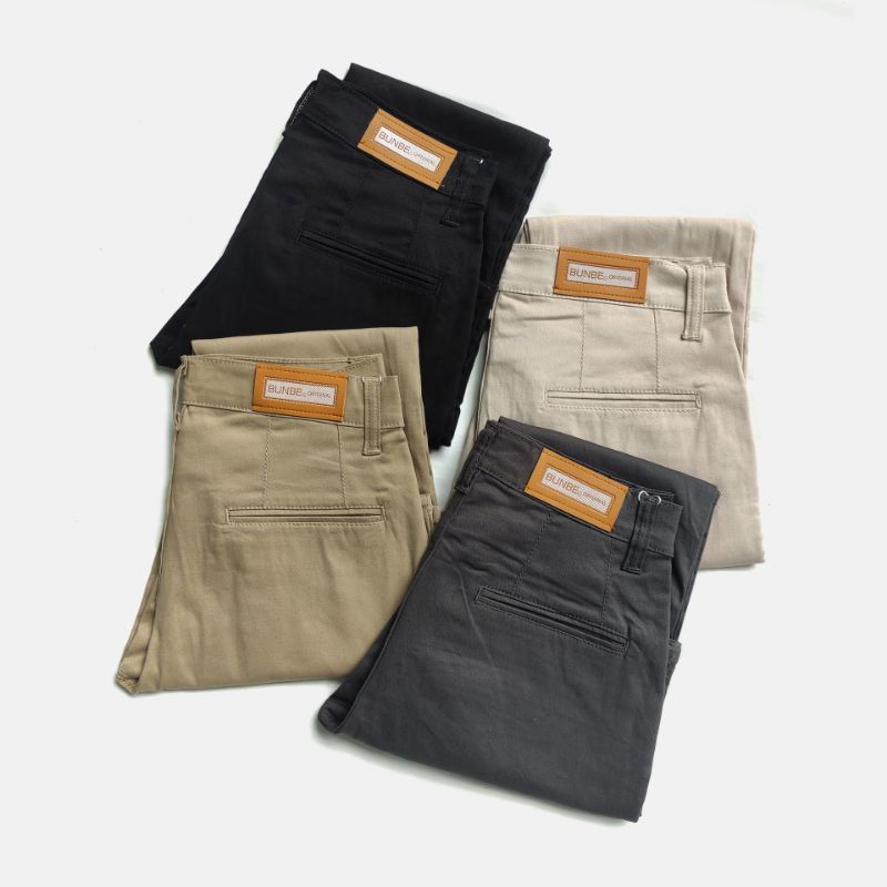 Bunbe - Celana Chino Panjang Slimfit Stretch Premium