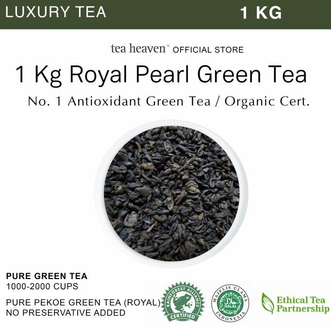 

(BISA COD) Teh Hijau Organik PREMIUM Kiloan GROSIR Royal Pearl Green Tea TERMURAH Kode 1152