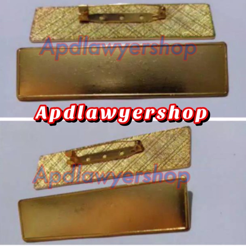 

Papan Kuningan Polos Bahan Plat Papan Nama Dada Name Tag Kuningan Polos 2cm x 8cm TEBAL 2mm Peniti