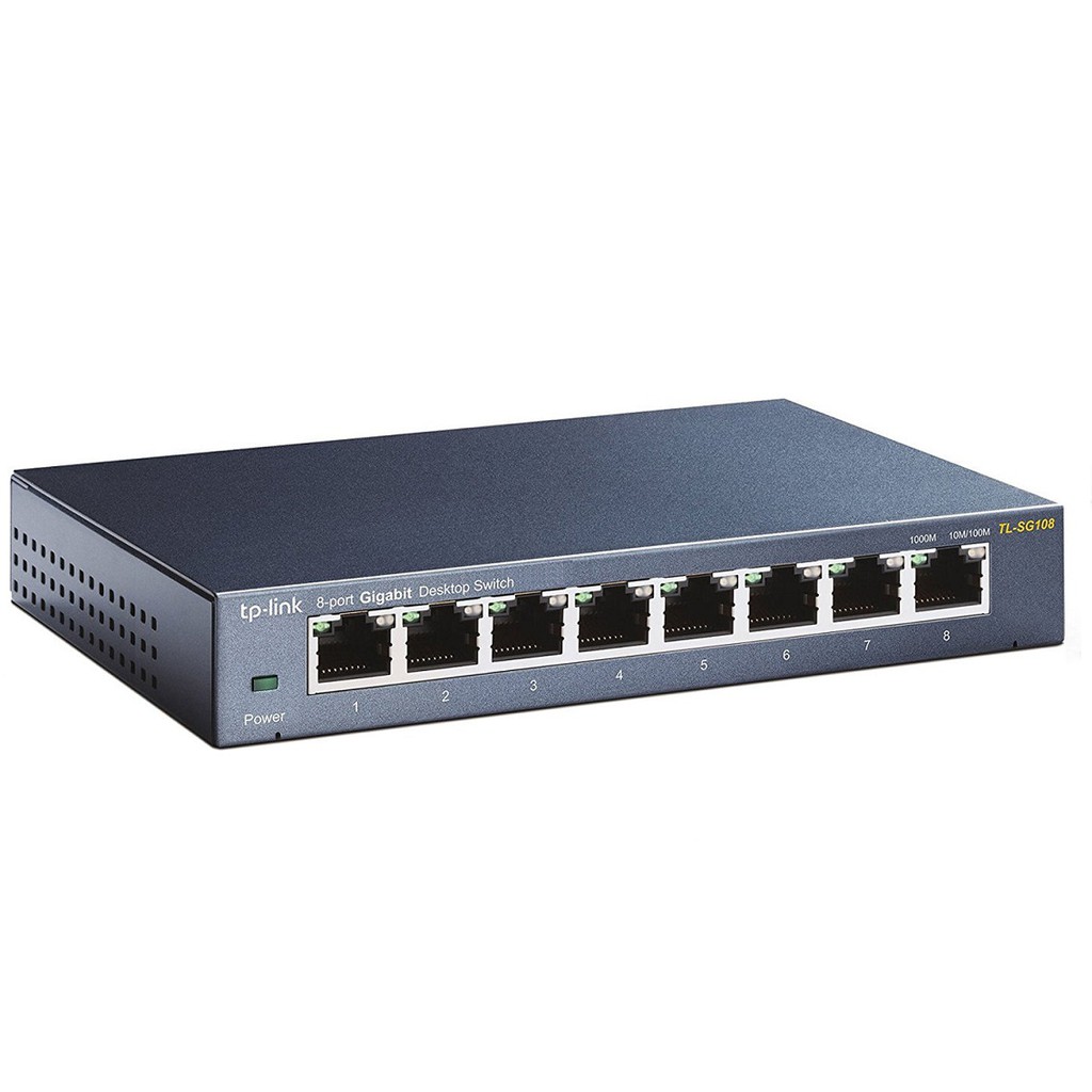 SWITCH 8 Port TP-Link TL-SG108 Gigabit Desktop Switch Steel Case