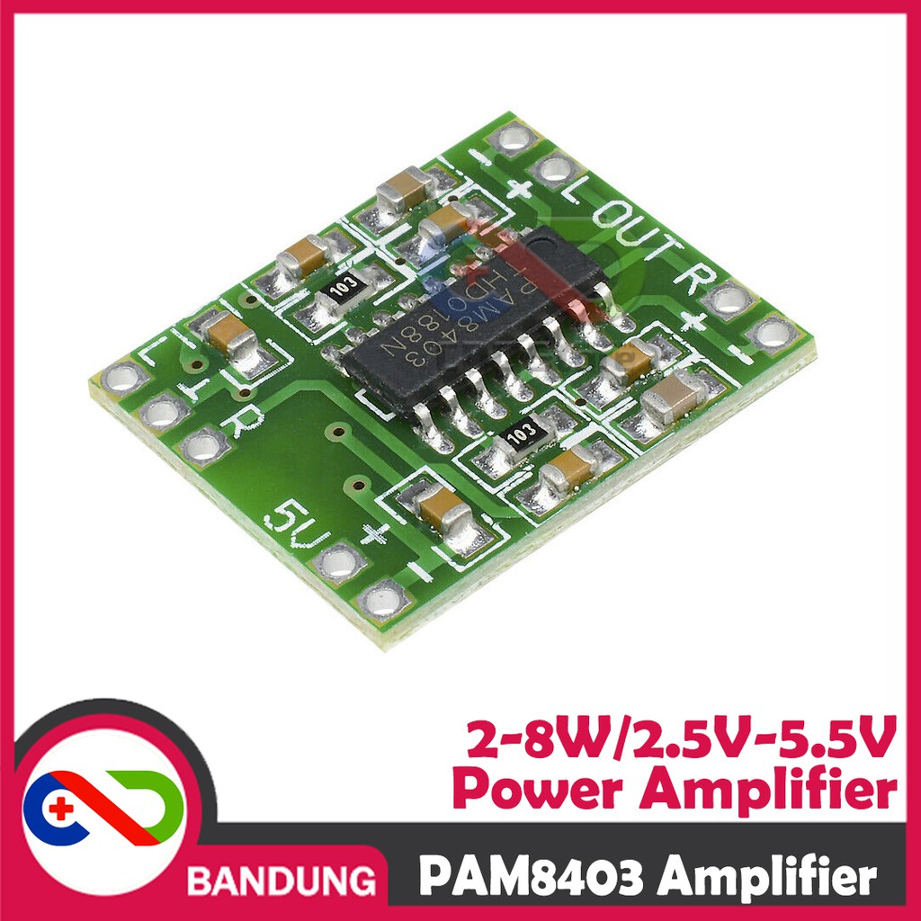 MODULE MINI POWER AMPLIFIER PAM8403 MINI 2-8W SPEAKER 2.5V-5.5V CLASS D