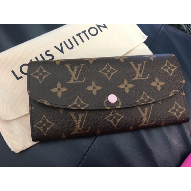LV Emilie Wallet Rose Ballerina Monogram