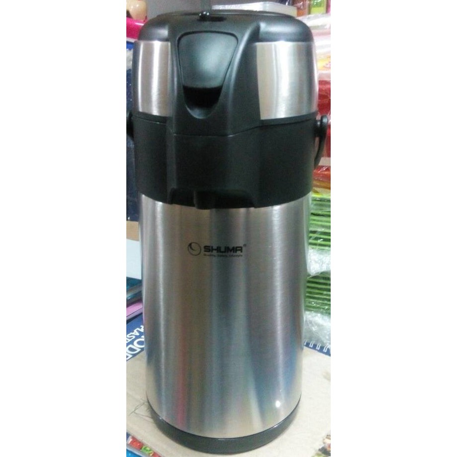 [Shuma] Vacuum Airpot Flask - Termos Pencet Shuma 2,5 Liter