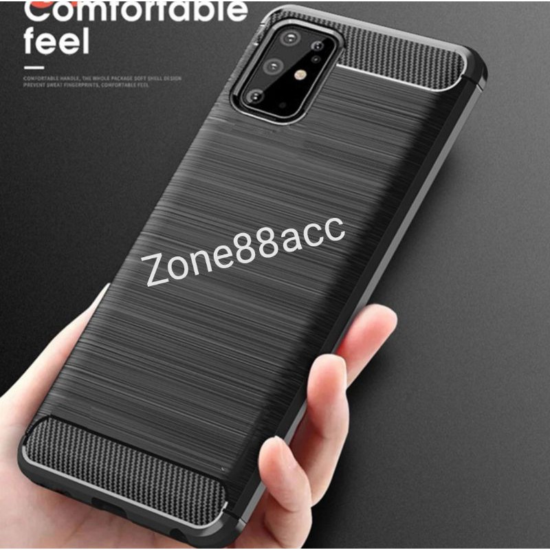 Samsung S20 Plus S11 Silicon Case Softcase iPAKY Carbon Casing Cover TPU