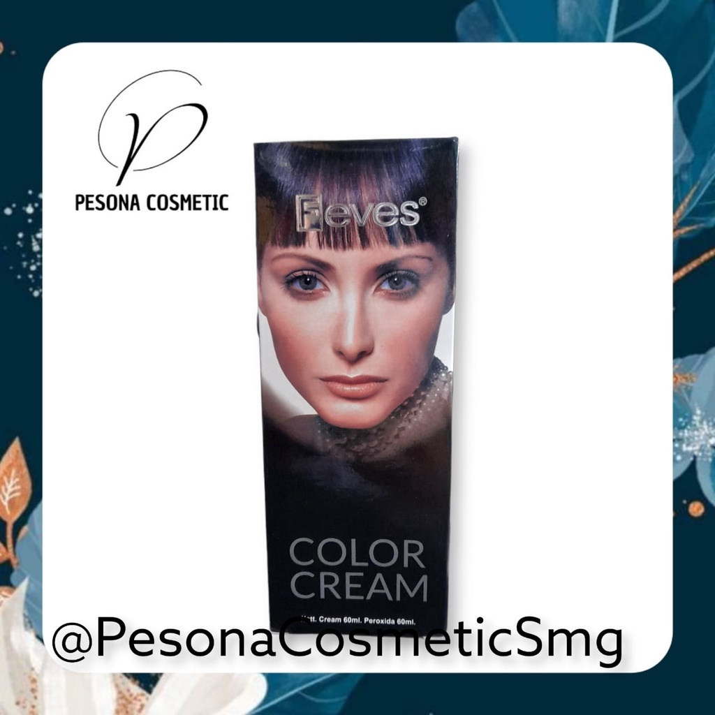 FEVES HAIR COLOR 60 ML / SEMIR RAMBUT CAR RAMBUT FEVES
