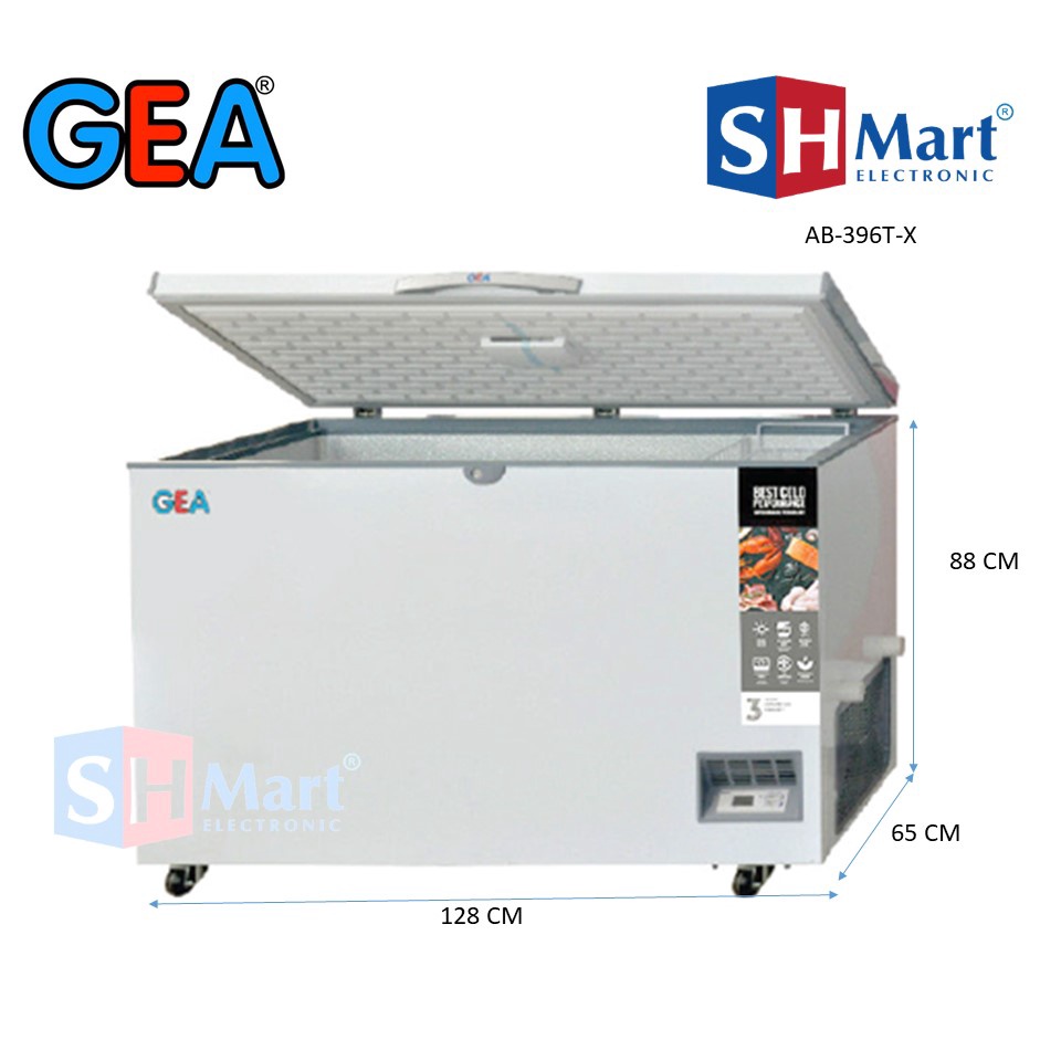 GEA CHEST FREEZER AB396 - AB 396 - AB 396TX - GARANSI RESMI (MEDAN)