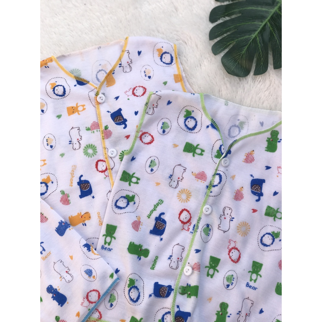 [BKTPW001] 3 Pcs Baju Bayi Kutung Newbron Motif Umur 0 - 6 Bulan