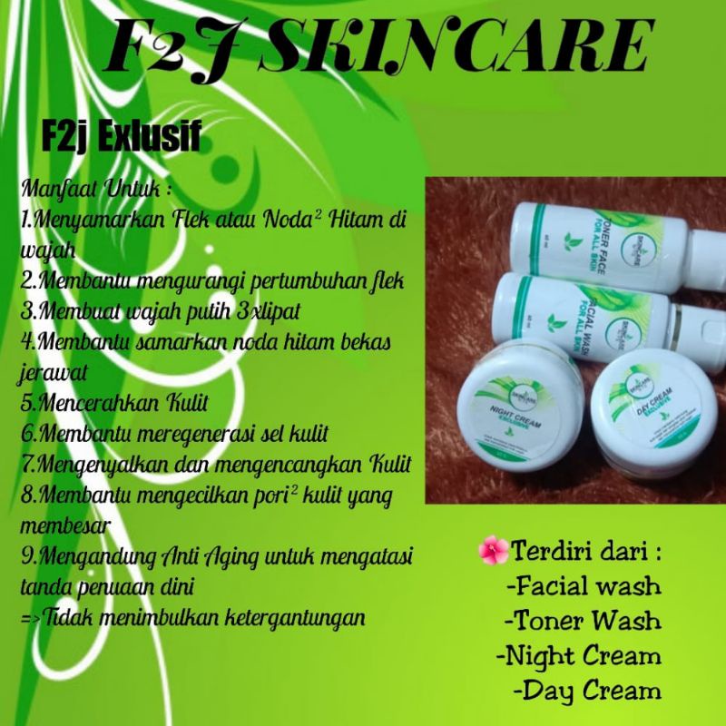 SKINCARE F2J PAKET EXLUSIF
