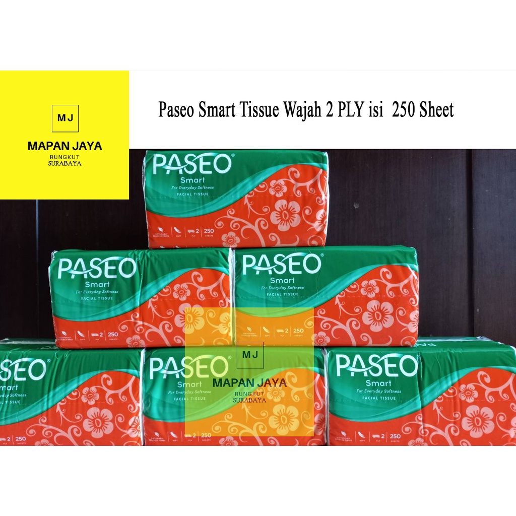 Tisu Tissue Paseo Smart 250 Sheets 2 Ply