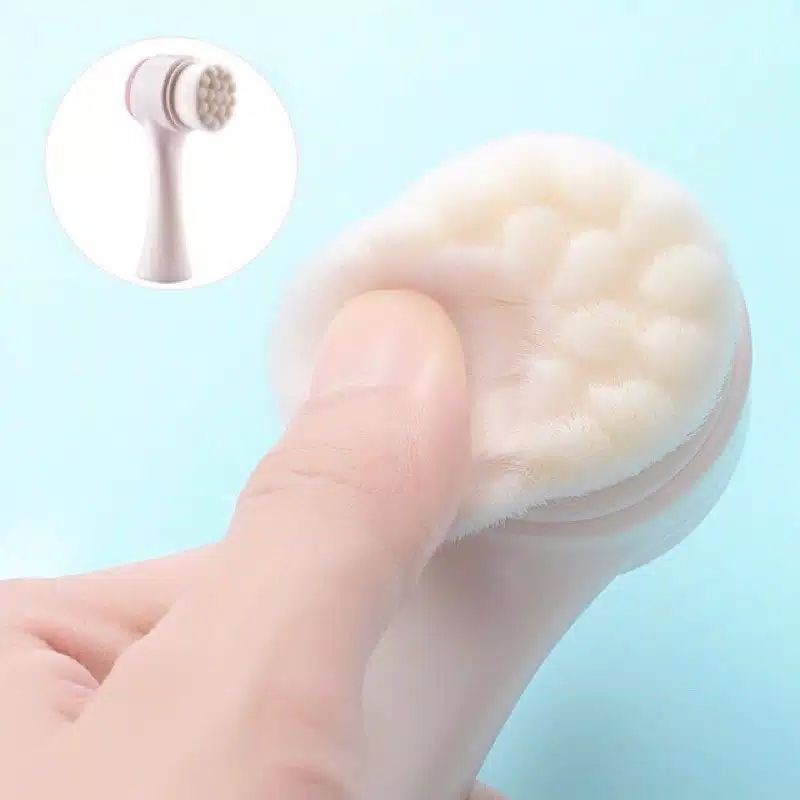 Facial Face Brush Silicon 2in1 / Sikat Silikon Pembersih Wajah 2 Sisi