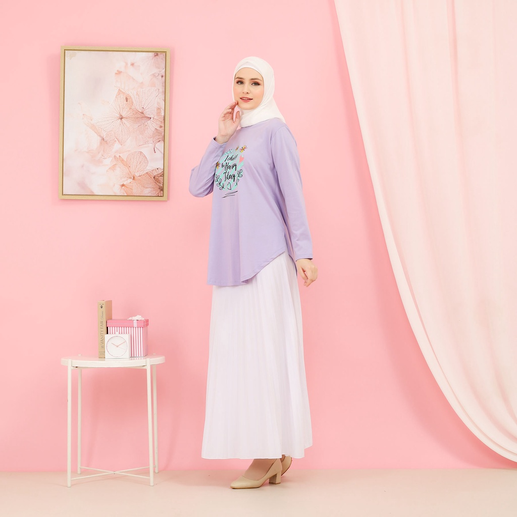 Kaos Muslimah Atasan Lengan Panjang Kaos Muslim Wanita