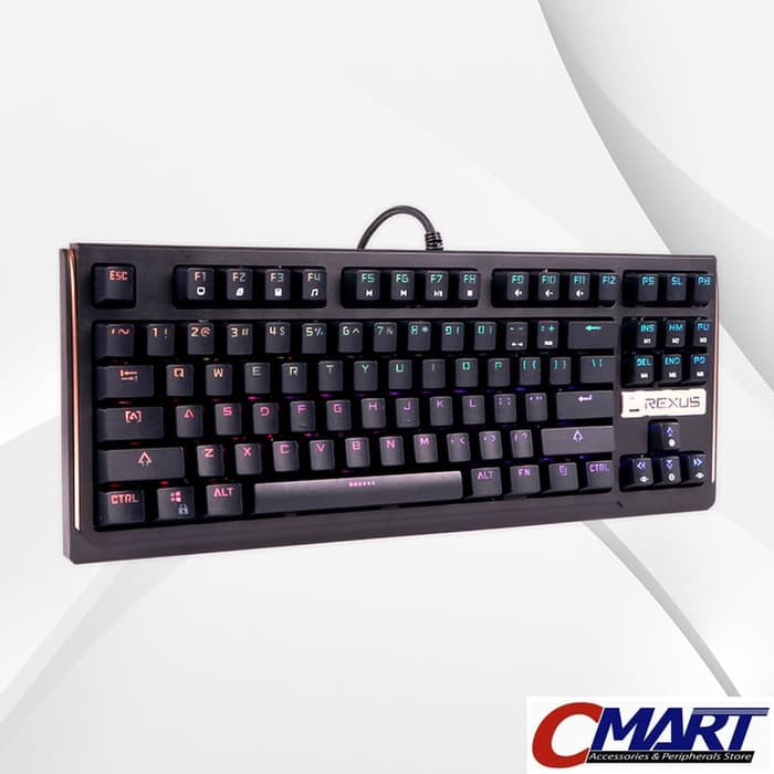 Rexus Legionare MX8 TKL Mechanical Keyboard Optical Switch RGB Hot-Swappable Hitam