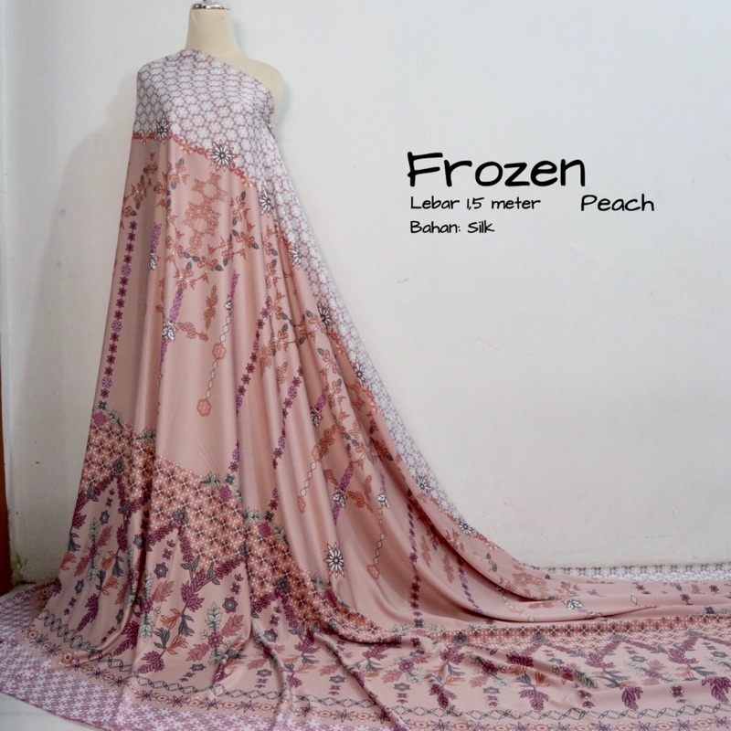 frozen series | kain silk | kain mewah | kain motif terbaru