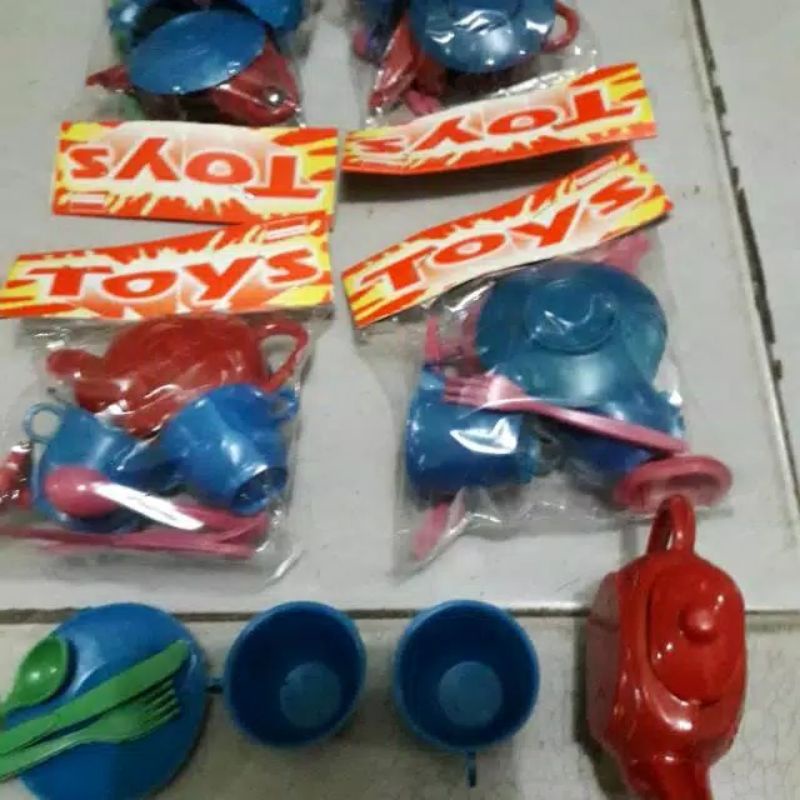 20pcs mainan teko set murah