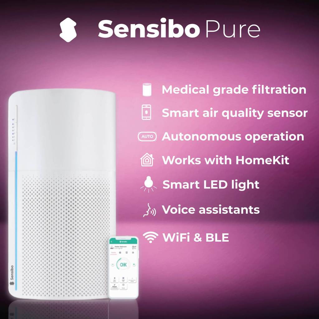 Smart Sensing Air Purifier Sensibo Pure WiFi 2.4Ghz (Single Kit)