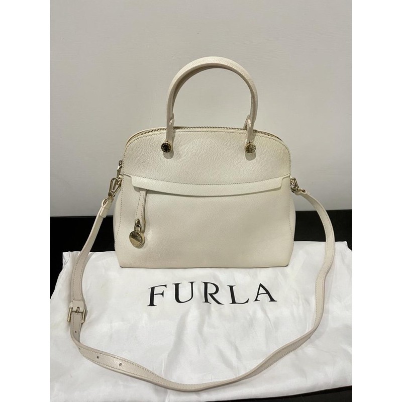 Furla Piper dome medium - white