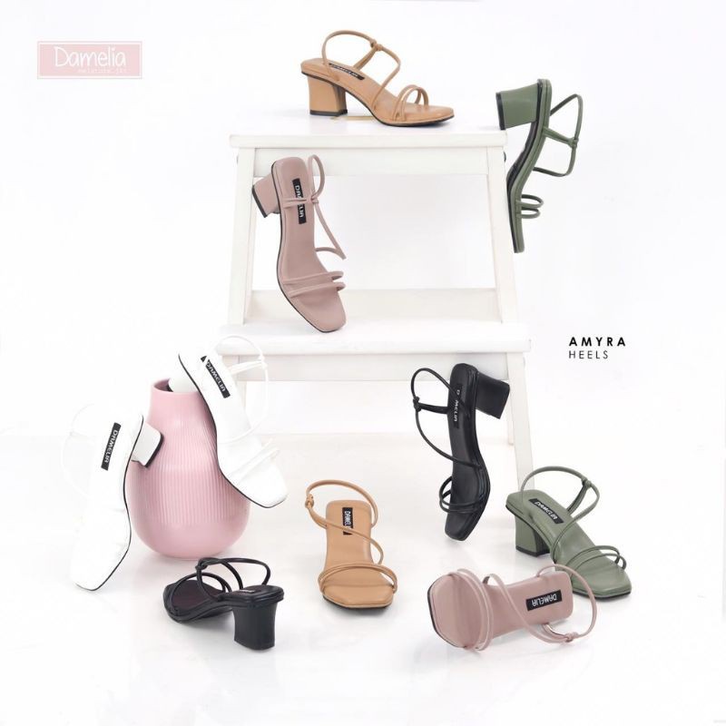 Damelia Sandal Wanita AMYRA HEELS Original by DAMELIA MELSTORE JKT
