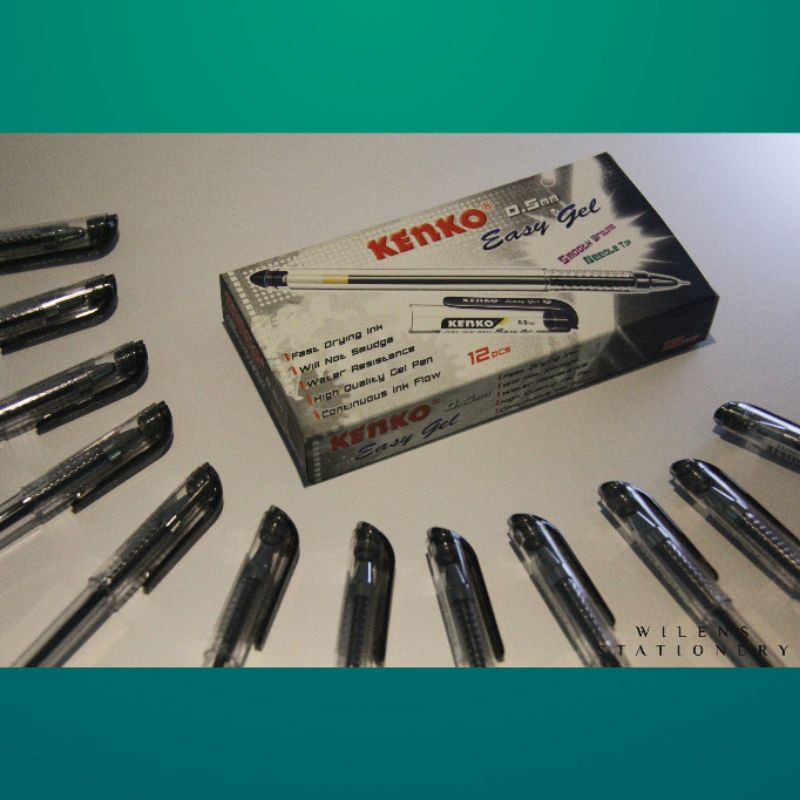

Pulpen Easy Gel 0.5mm | Hitam | Merk KENKO