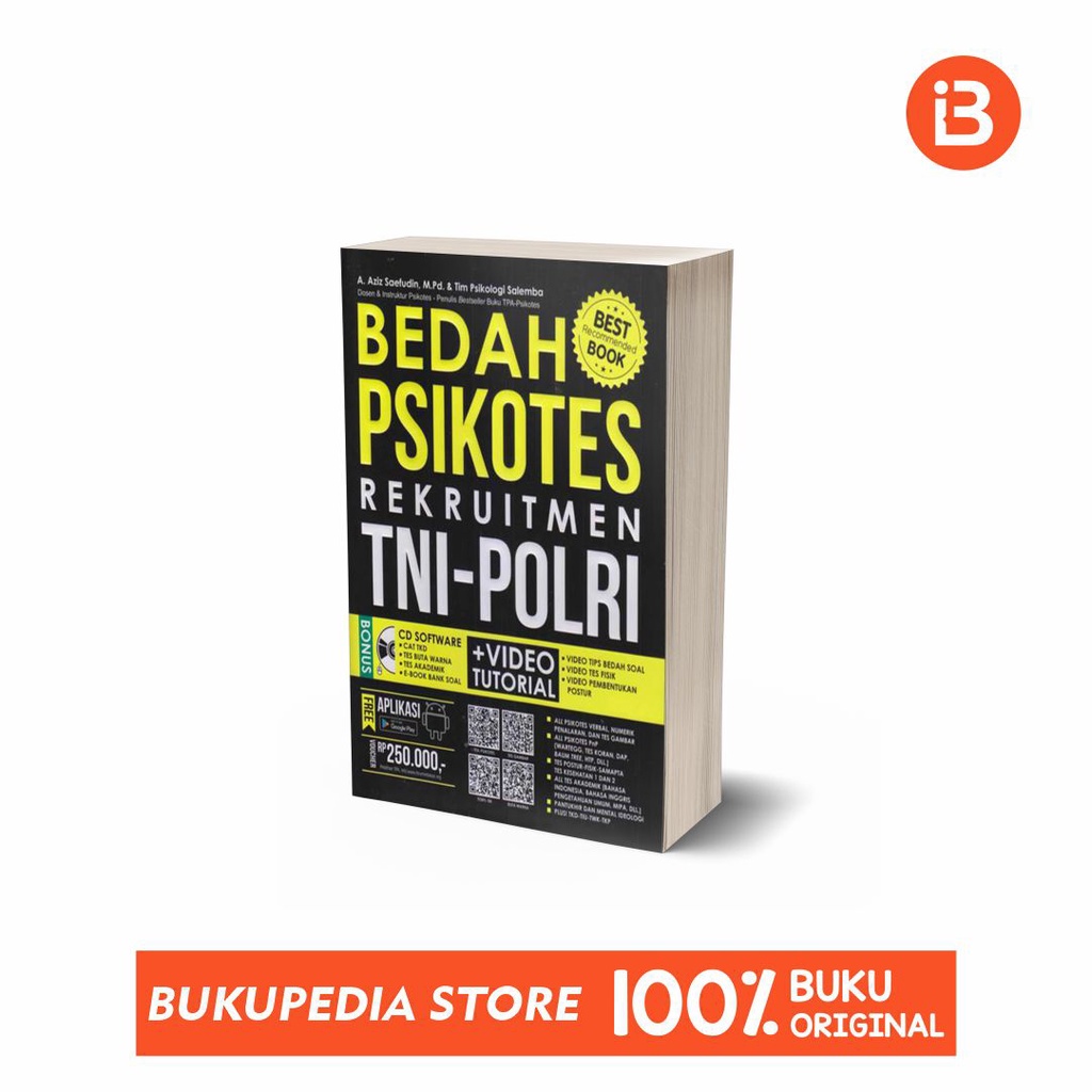 

BEST SELLER !! BEDAH PSIKOTES REKRUITMEN TNI POLRI - PENERBIT EMC (BONUS PENSIL 2B, BOOKMARK,STIKER)