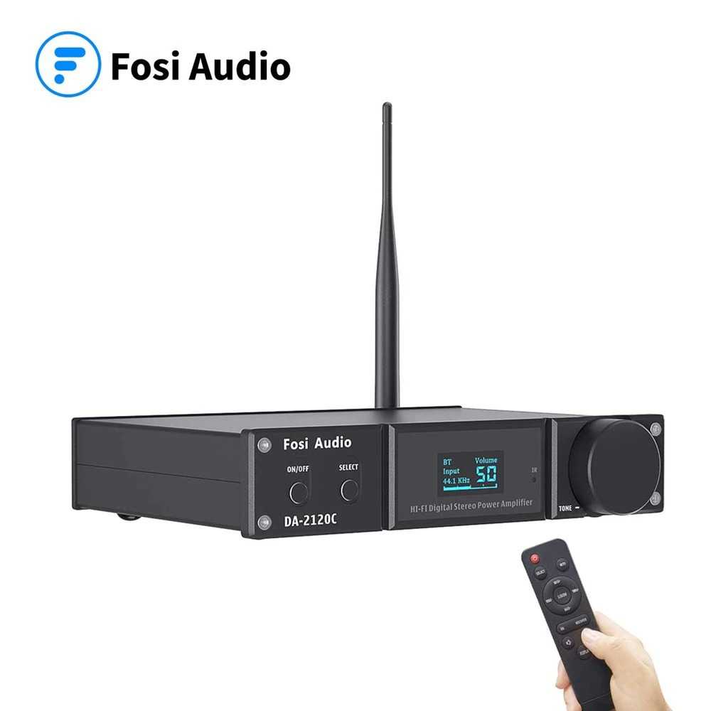 Audio Bluetooth 5.0 Amplifier 2.1 Channel with Remote