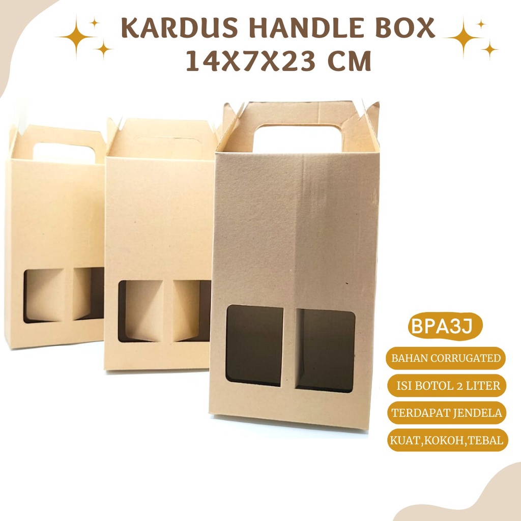 Kardus Botol Dus 14X7X23 Dus Botol Minum (BPA3J)