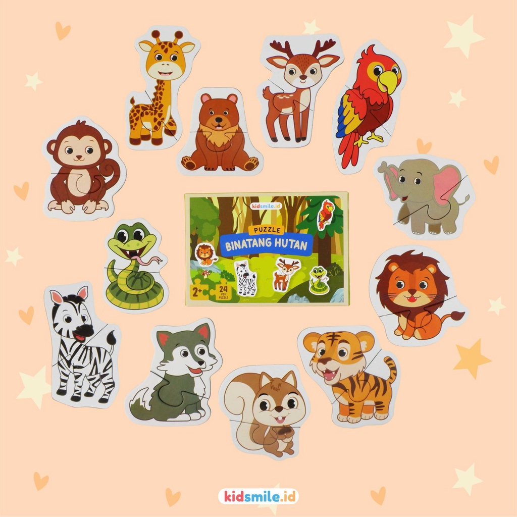 Puzzle isi 24 pcs Puzzle Anak My First Puzzle Mainan Edukasi Anak Puzzle Kayu Jigsaw Puzzle Mainan Edukatif Anak