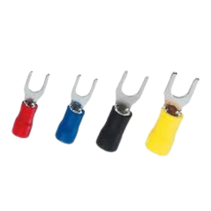 Skun kabel Y 2 - 4 sekun garpu isolasi warna SVS 2-4 KSP 1 Pak -100pcs