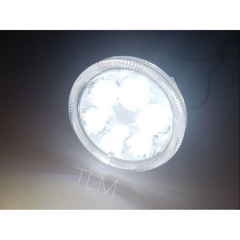 harga murah meriah 2 PCS Lampu Tembak Sorot 6 mata+Angel 3mode bracket spion 1pc WMP-0623 cwl 6mata