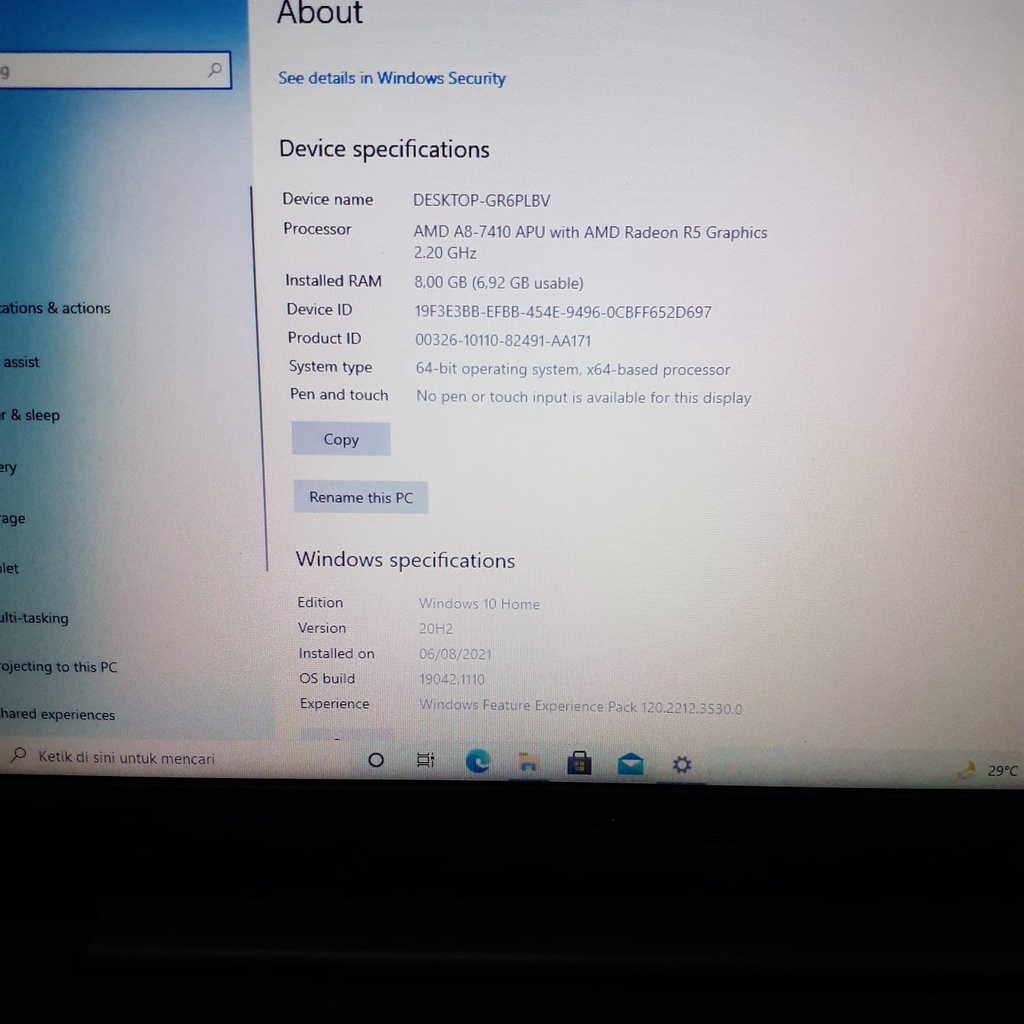 Laptop Leptop gaming Desain gamer Asus Seken X454Y AMD A8 RAM 8Gb 8 gb QUARD Core x4  VGA Radeon 2gb Sangat Mulus termurah terbagus